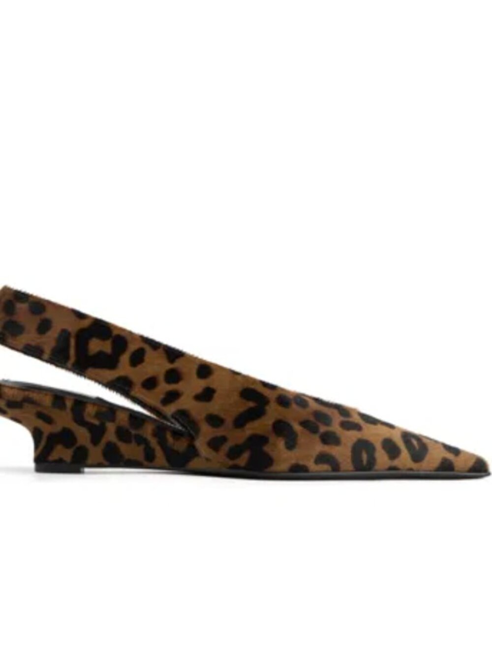 TOTEME Leopard-print calf hair slingback pumps - Picture 6 of 7